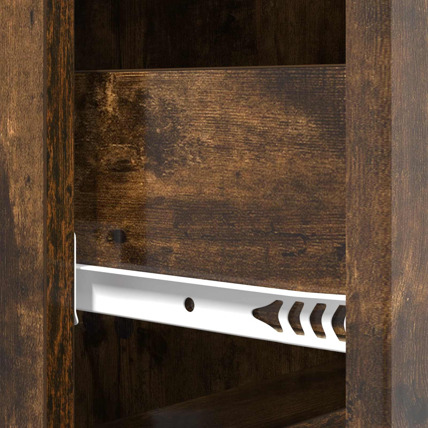 Drawer Cabinet Smoked Oak 33 x 34.5 x 90 cm Engineered Wood