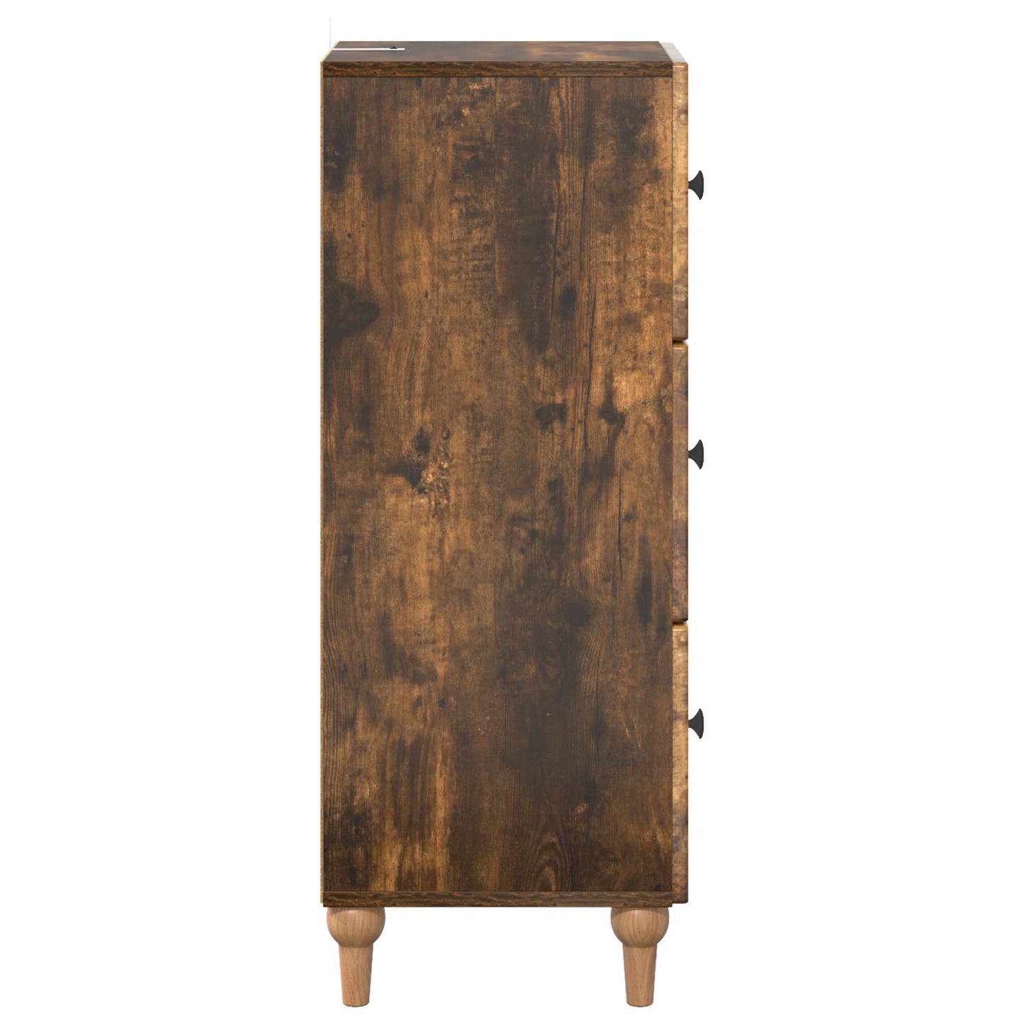 Drawer Cabinet Smoked Oak 33 x 34.5 x 90 cm Engineered Wood