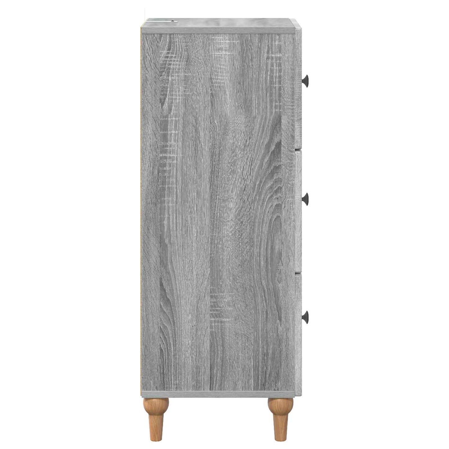 Drawer Cabinet Grey Sonoma 33 x 34.5 x 90 cm Engineered Wood