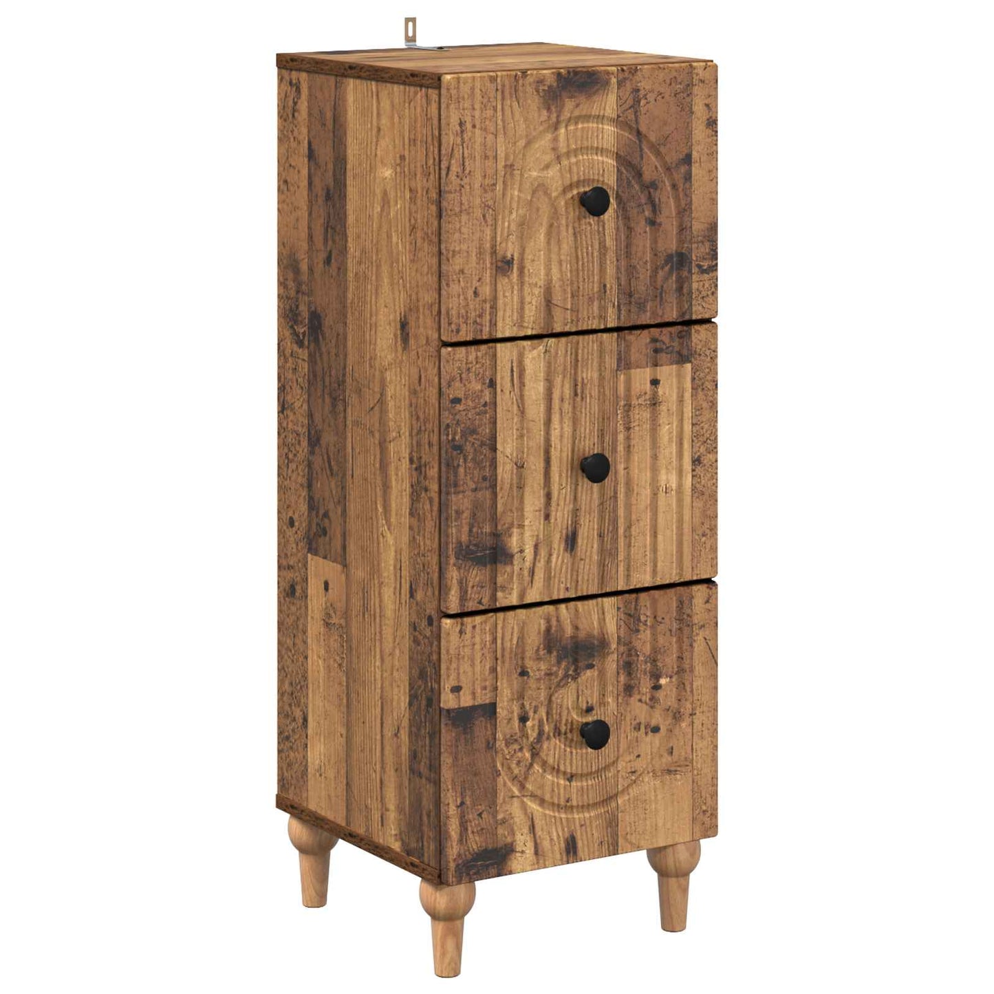 Drawer Cabinet Old Wood 33 x 34.5 x 90 cm Engineered Wood