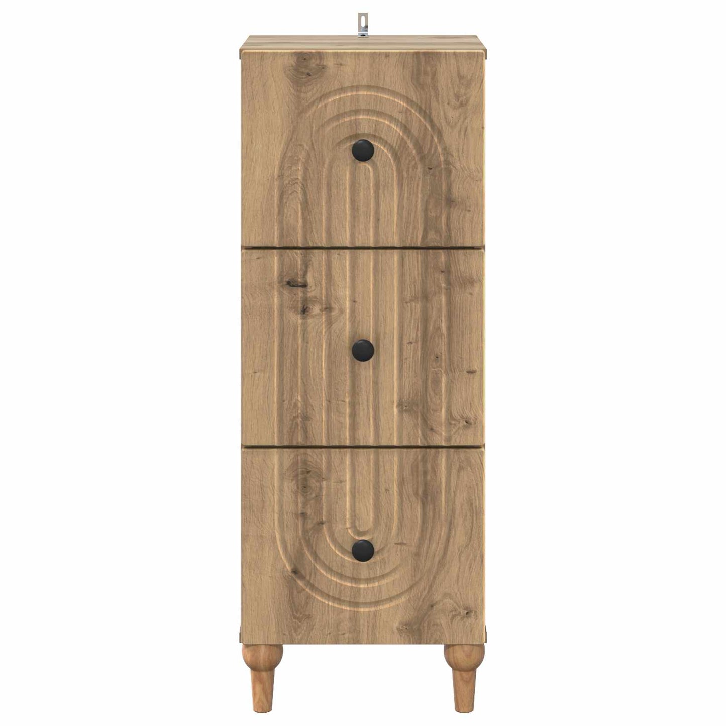Drawer Cabinet Artisan Oak 33 x 34.5 x 90 cm Engineered Wood