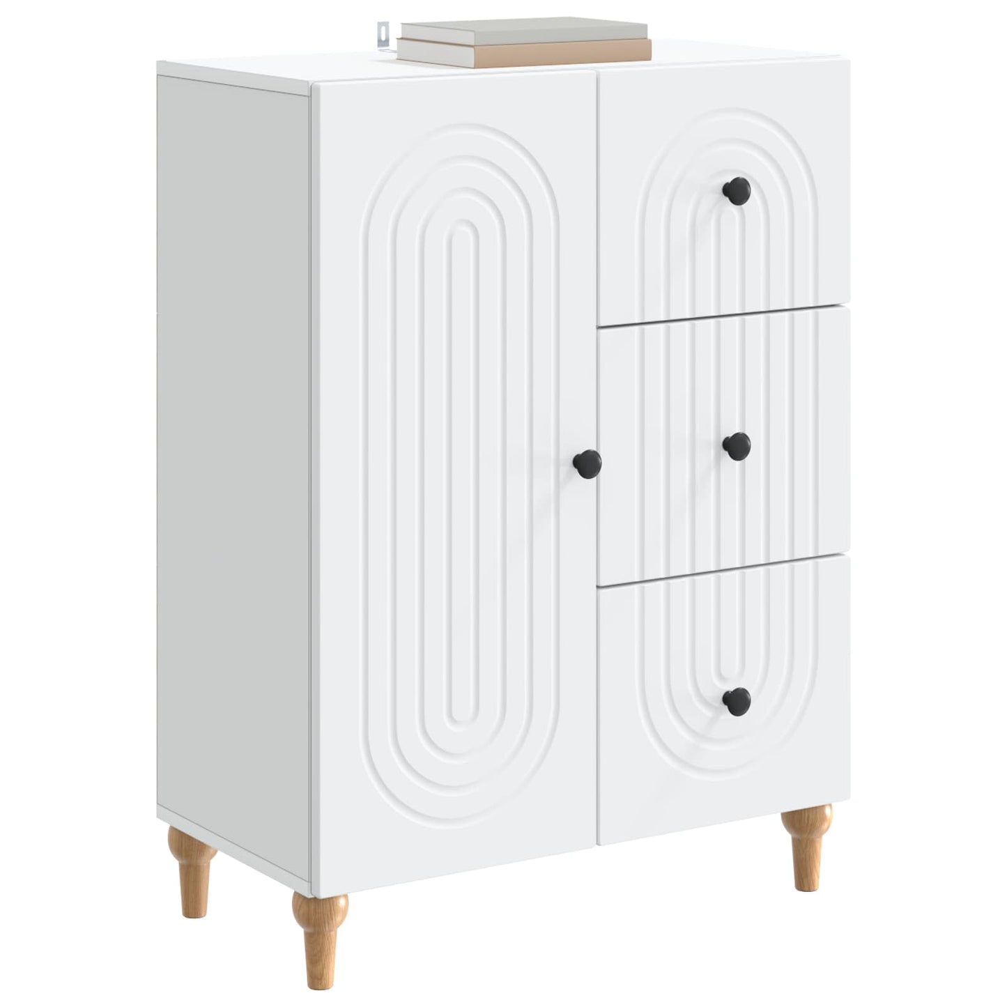 Sideboard White 66 x 34.5 x 90 cm Engineered Wood