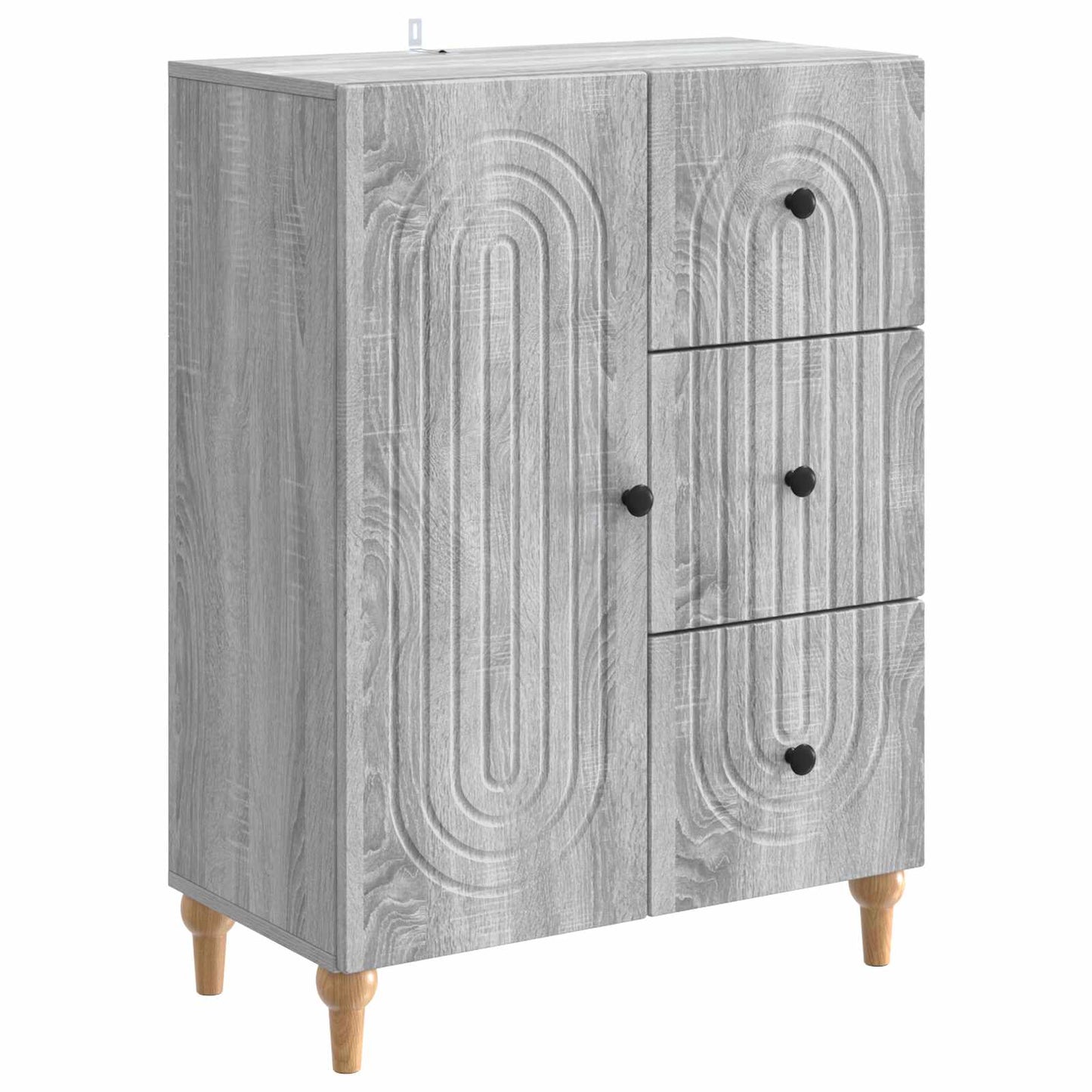 Sideboard Grey Sonoma 66 x 34.5 x 90 cm Engineered Wood
