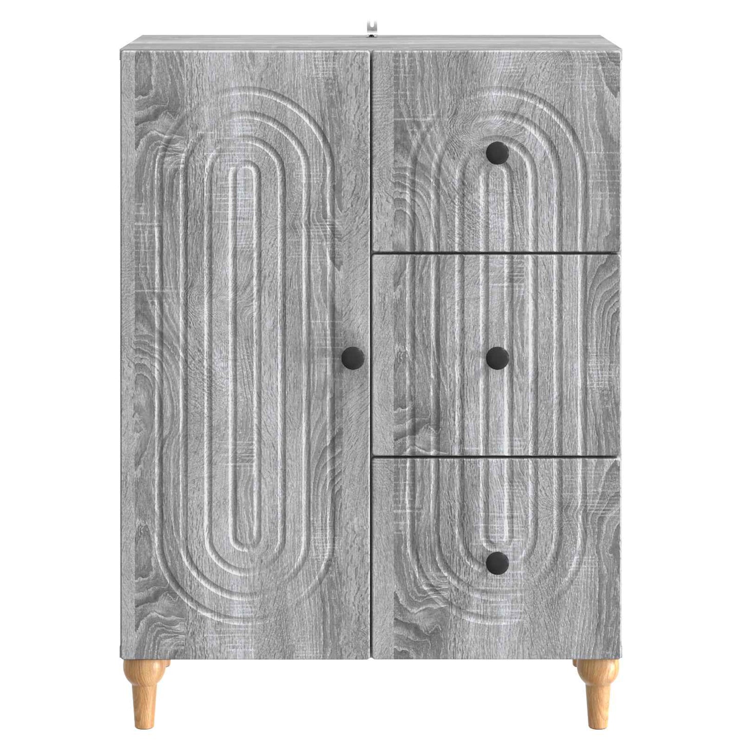 Sideboard Grey Sonoma 66 x 34.5 x 90 cm Engineered Wood
