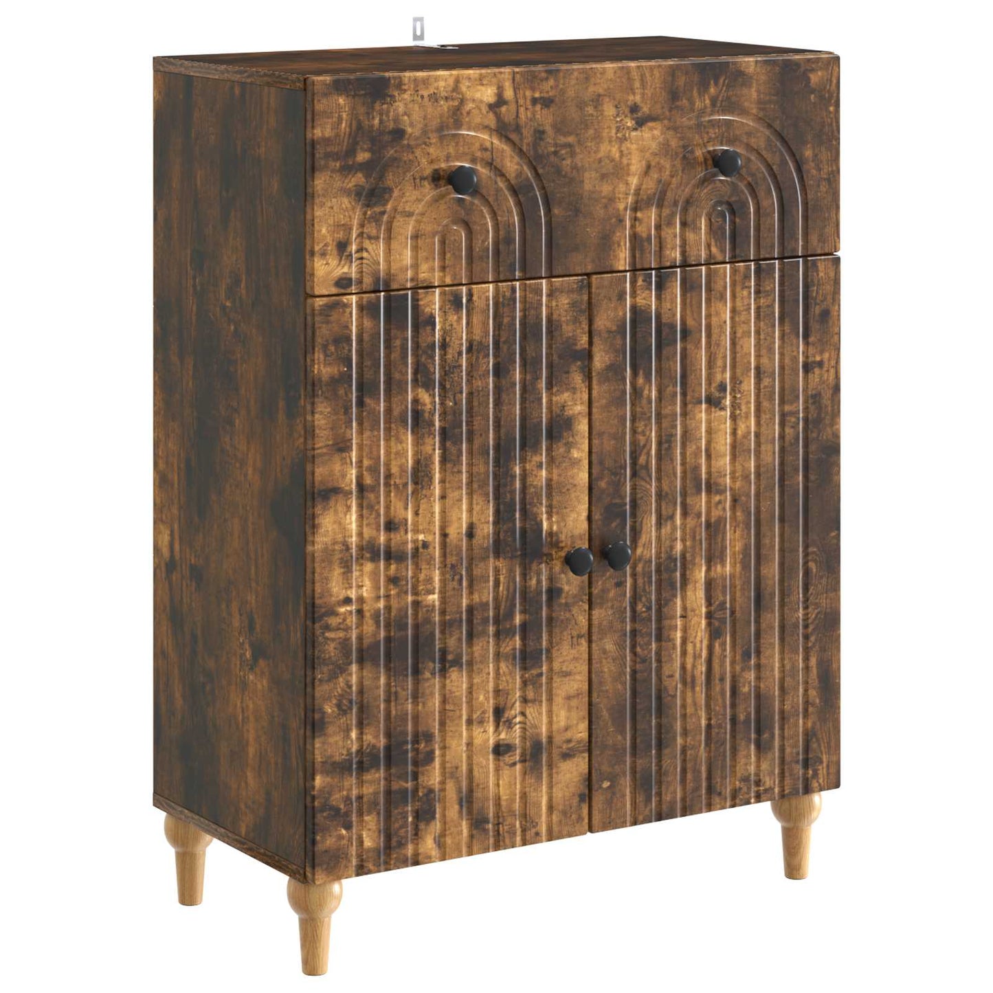 Sideboard Smoked Oak 66 x 34.5 x 90 cm Engineered Wood