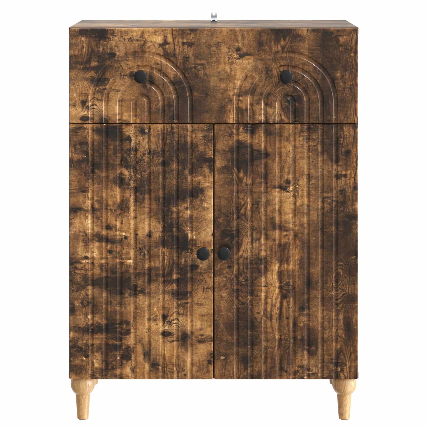 Sideboard Smoked Oak 66 x 34.5 x 90 cm Engineered Wood