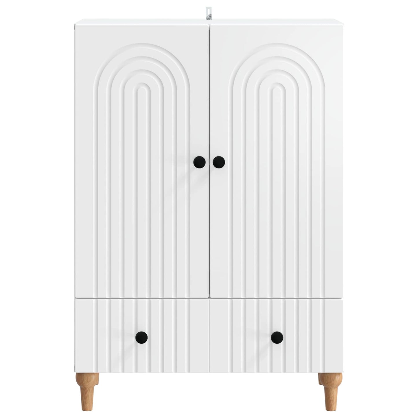 Sideboard White 66 x 34.5 x 95 cm Engineered Wood