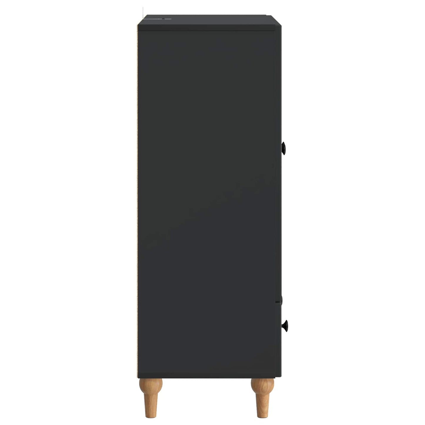 Sideboard with Drawer Black 66 x 34.5 x 95 cm Engineered Wood