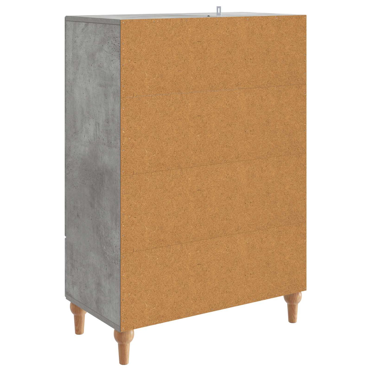 Sideboard Concrete Grey 66 x 34.5 x 95 cm Engineered Wood