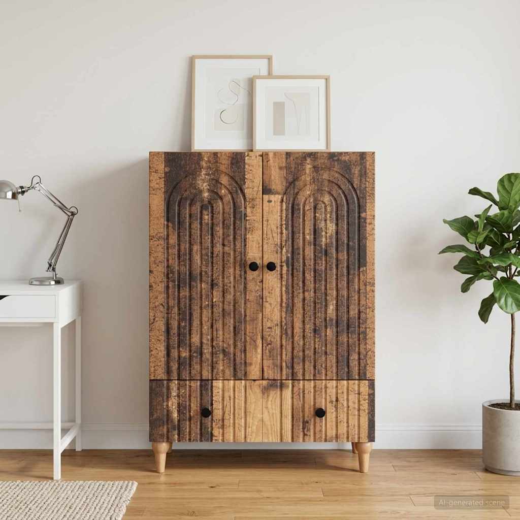 Sideboard Old Wood 66 x 34.5 x 95 cm Engineered Wood