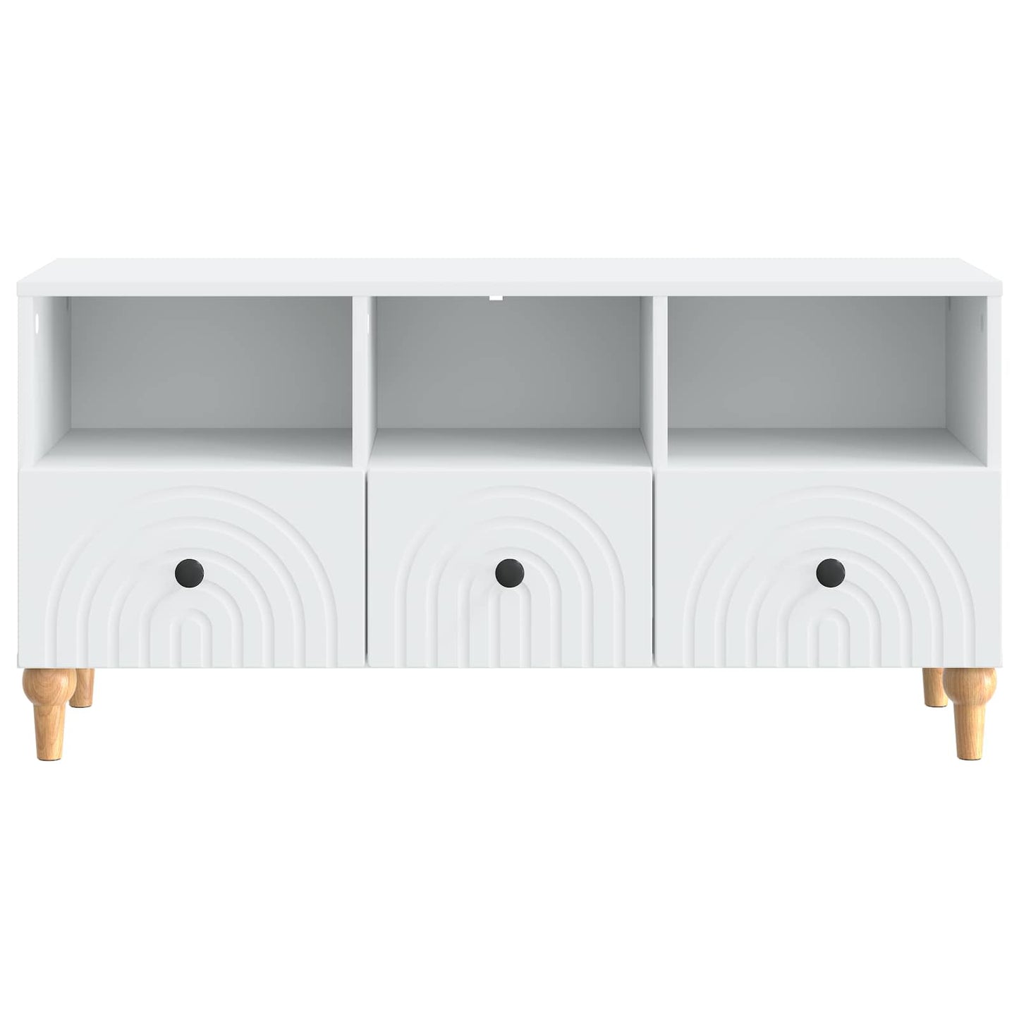 TV Cabinet White 102 x 34.5 x 50 cm Engineered Wood