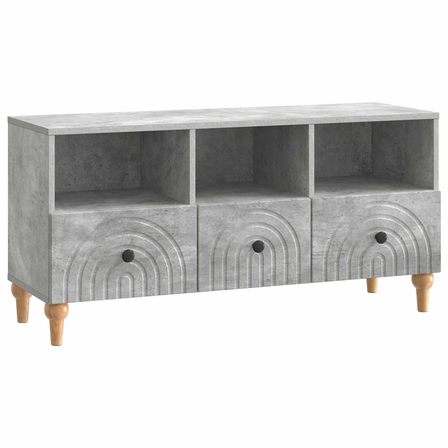 TV Cabinet Concrete Grey 102 x 34.5 x 50 cm Engineered Wood