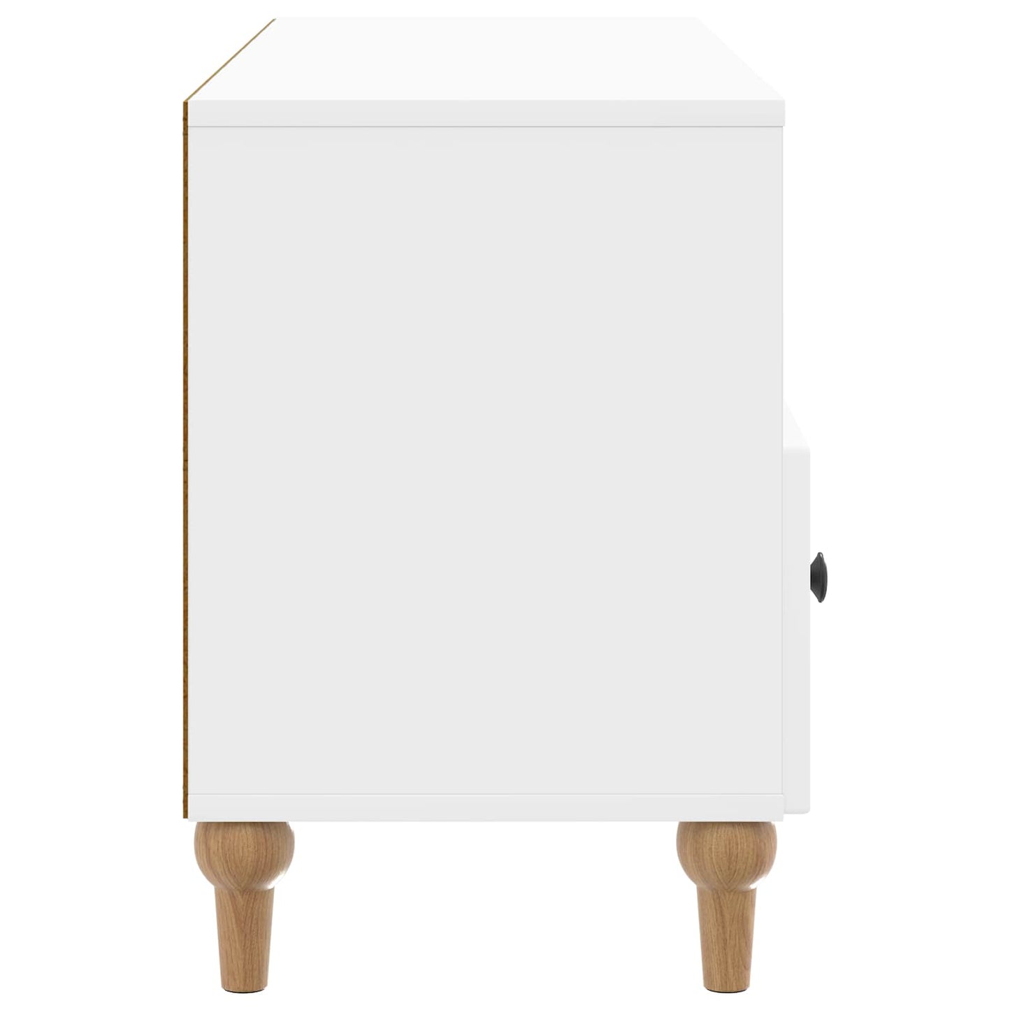 TV Cabinet High Gloss White 102 x 34.5 x 50 cm Engineered Wood