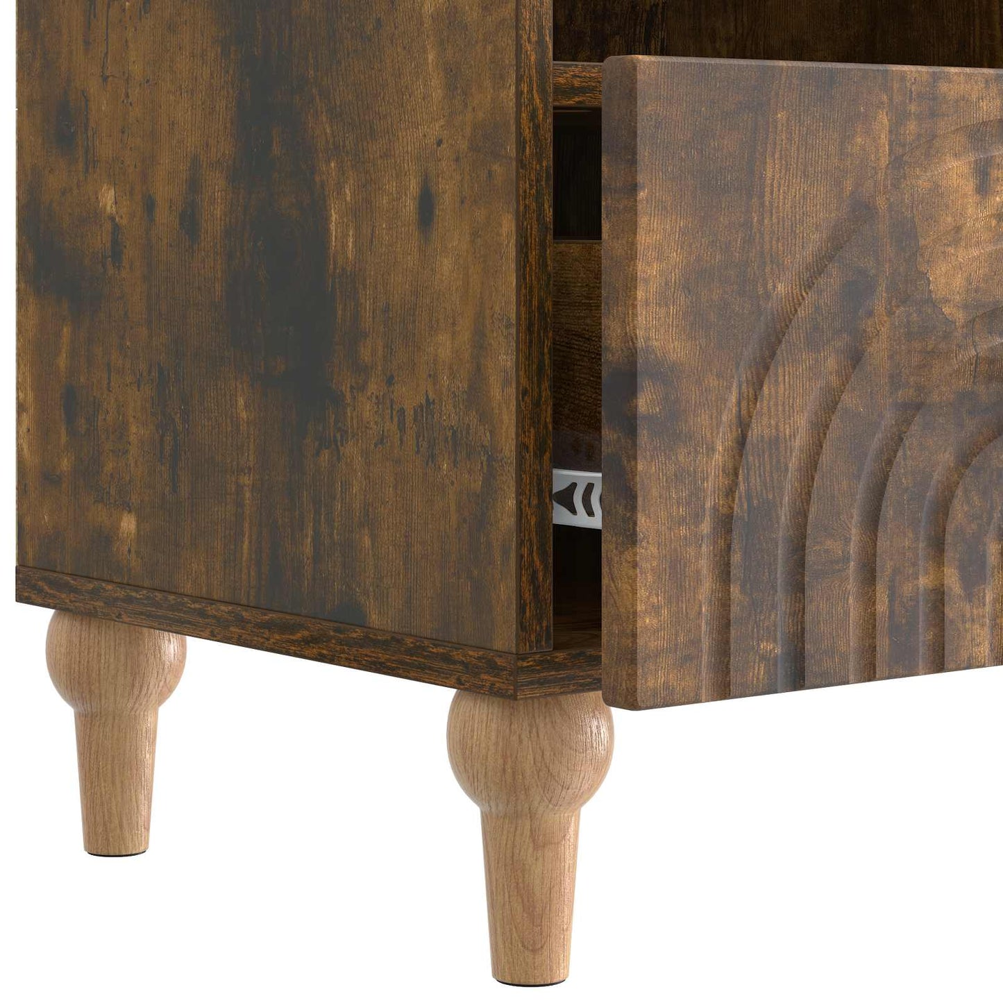 TV Cabinet Smoked Oak 102 x 34.5 x 50 cm Engineered Wood