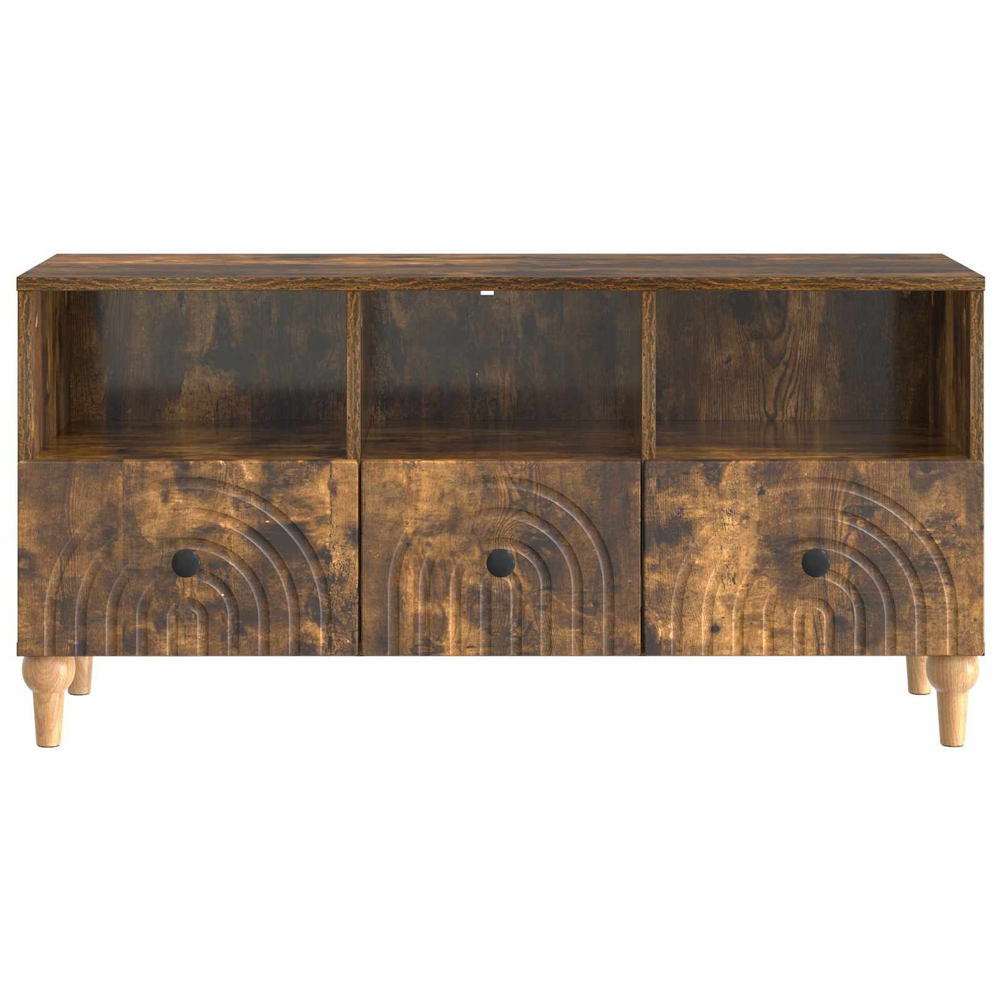 TV Cabinet Smoked Oak 102 x 34.5 x 50 cm Engineered Wood