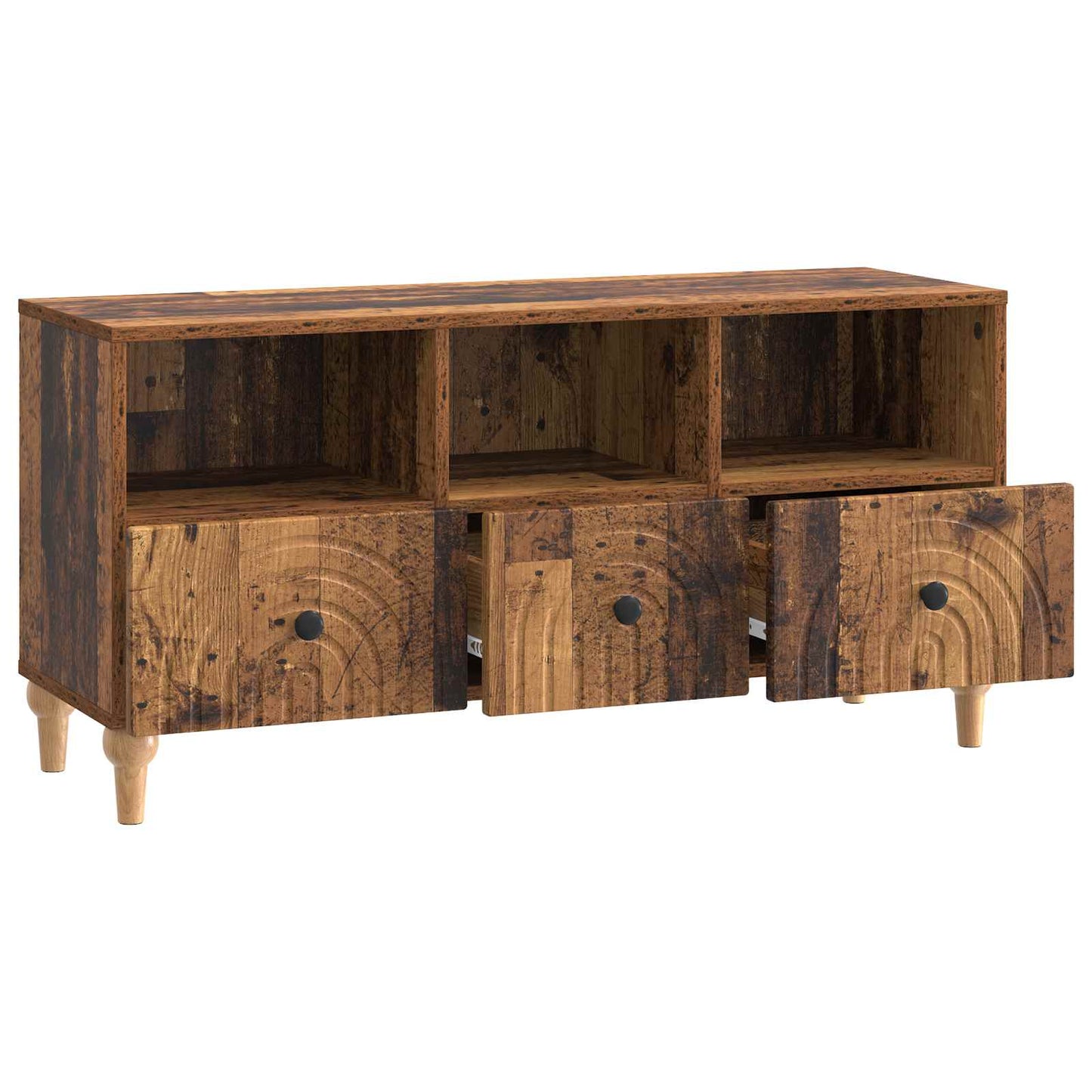 TV Cabinet Old Wood 102 x 34.5 x 50 cm Engineered Wood
