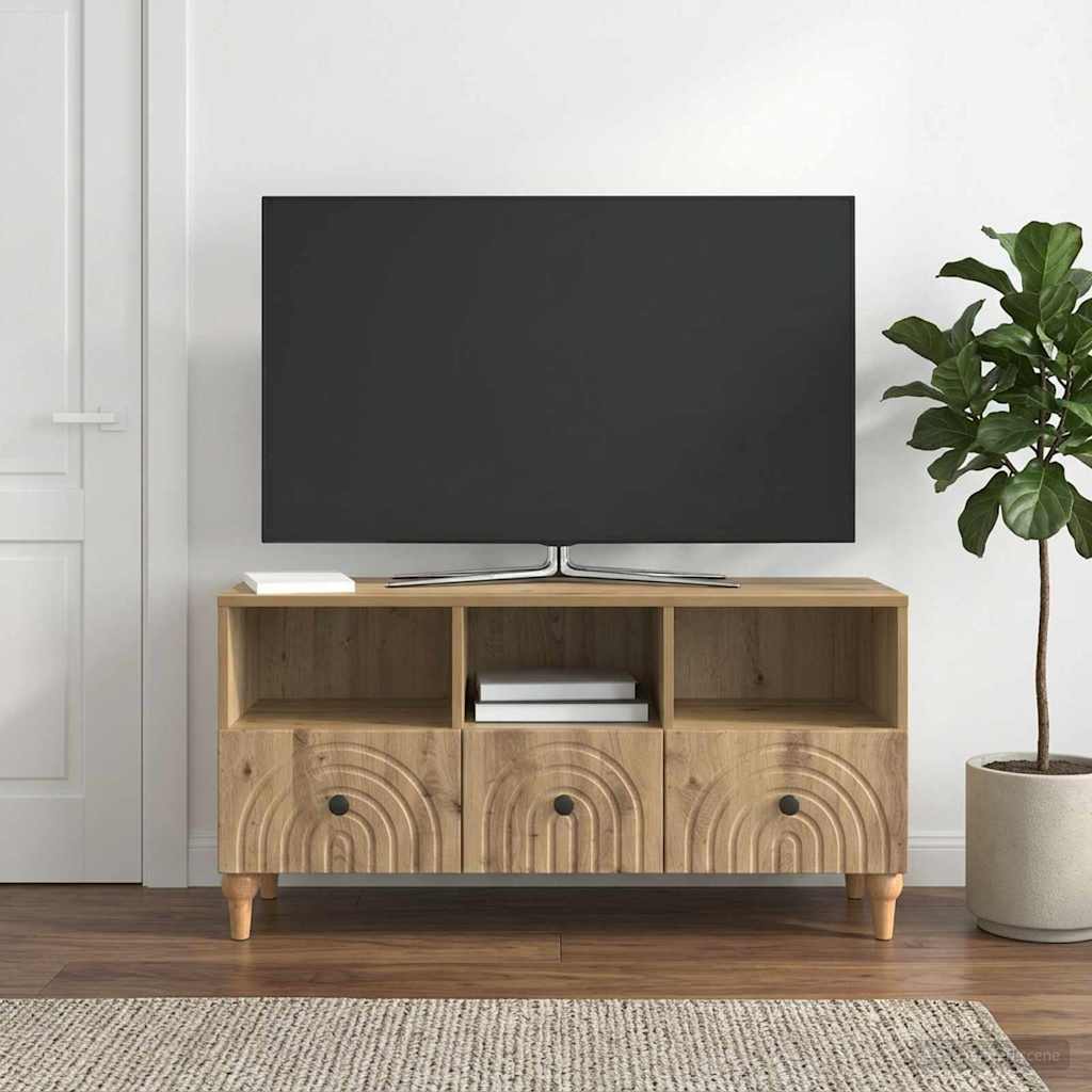 TV Cabinet 102 x 34.5 x 50 cm Artisan Oak Engineered Wood