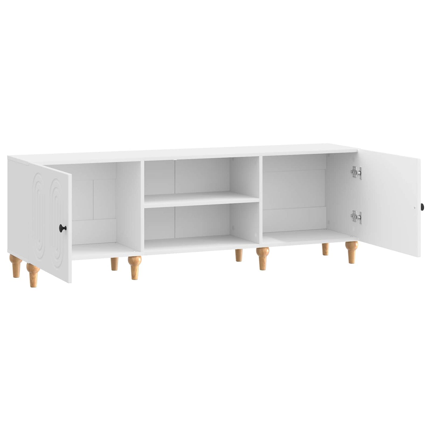 TV Cabinet 150 x 31 x 50 cm High Gloss White Engineered Wood