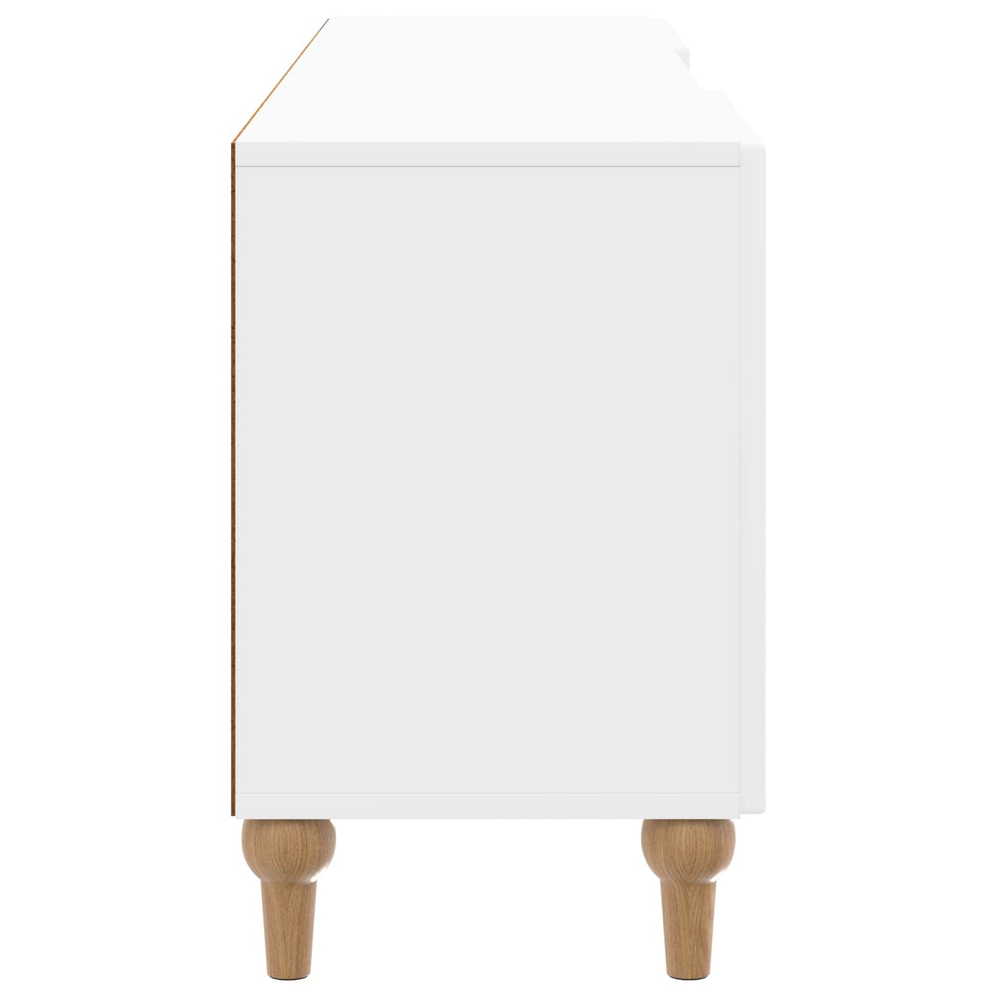 TV Cabinet 150 x 31 x 50 cm High Gloss White Engineered Wood