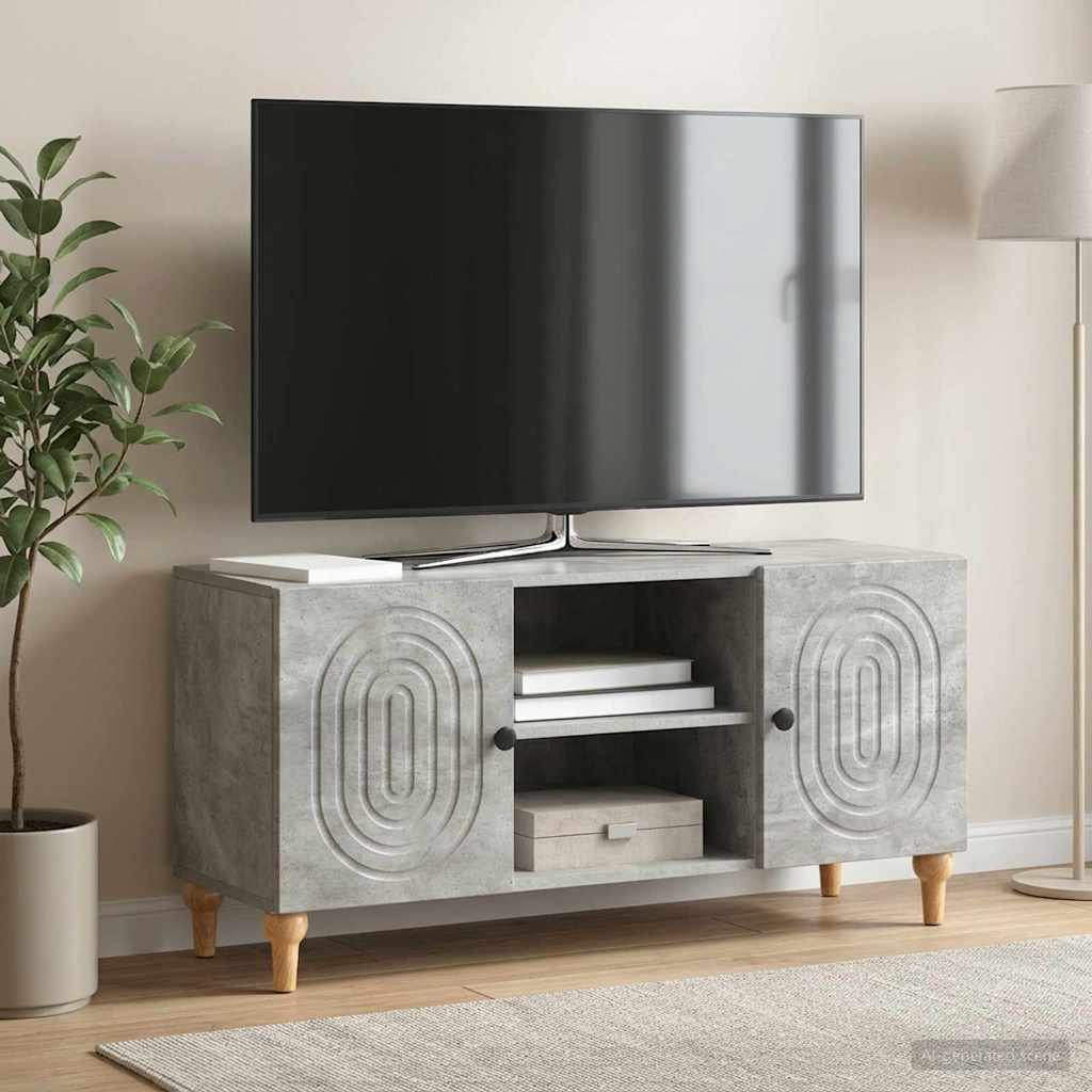 TV Cabinet Concrete Grey 102 x 34.5 x 50 cm Engineered Wood
