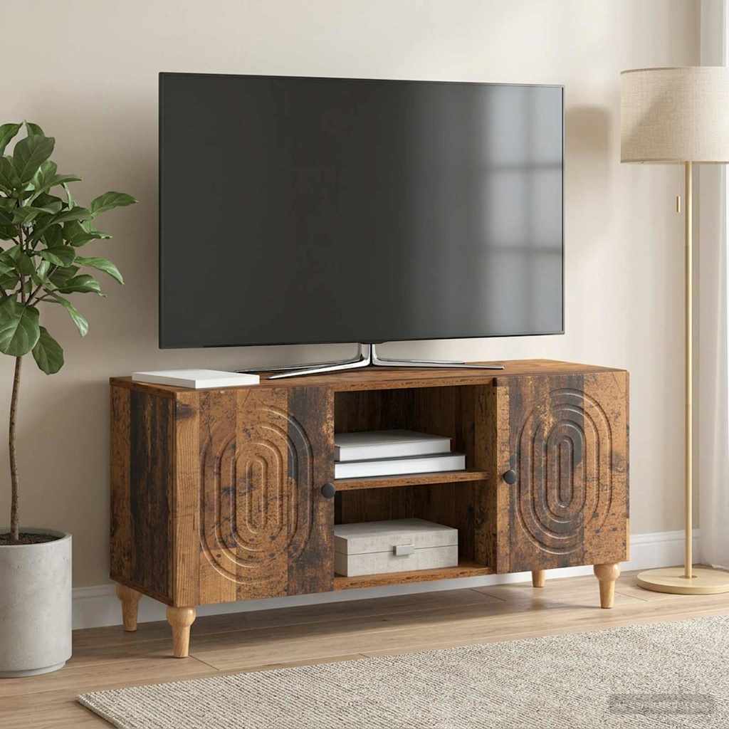 TV Cabinet Old Wood 102 x 34.5 x 50 cm Engineered Wood