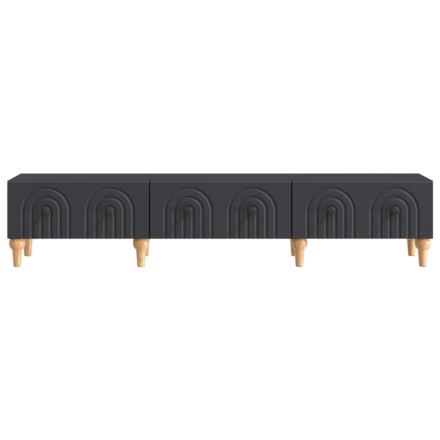 TV Cabinet with Drawer Black 147 x 34.5 x 30 cm Engineered Wood