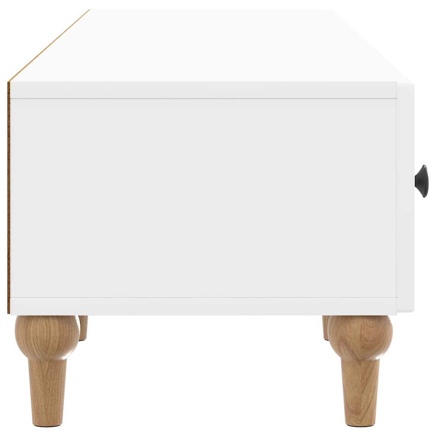 TV Cabinet High Gloss White 147 x 34.5 x 30 cm Engineered Wood