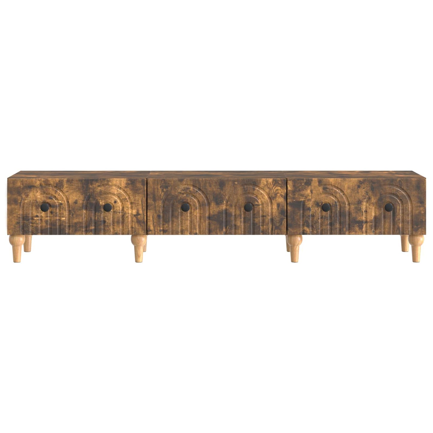 TV Cabinet Smoked Oak 147 x 34.5 x 30 cm Engineered Wood