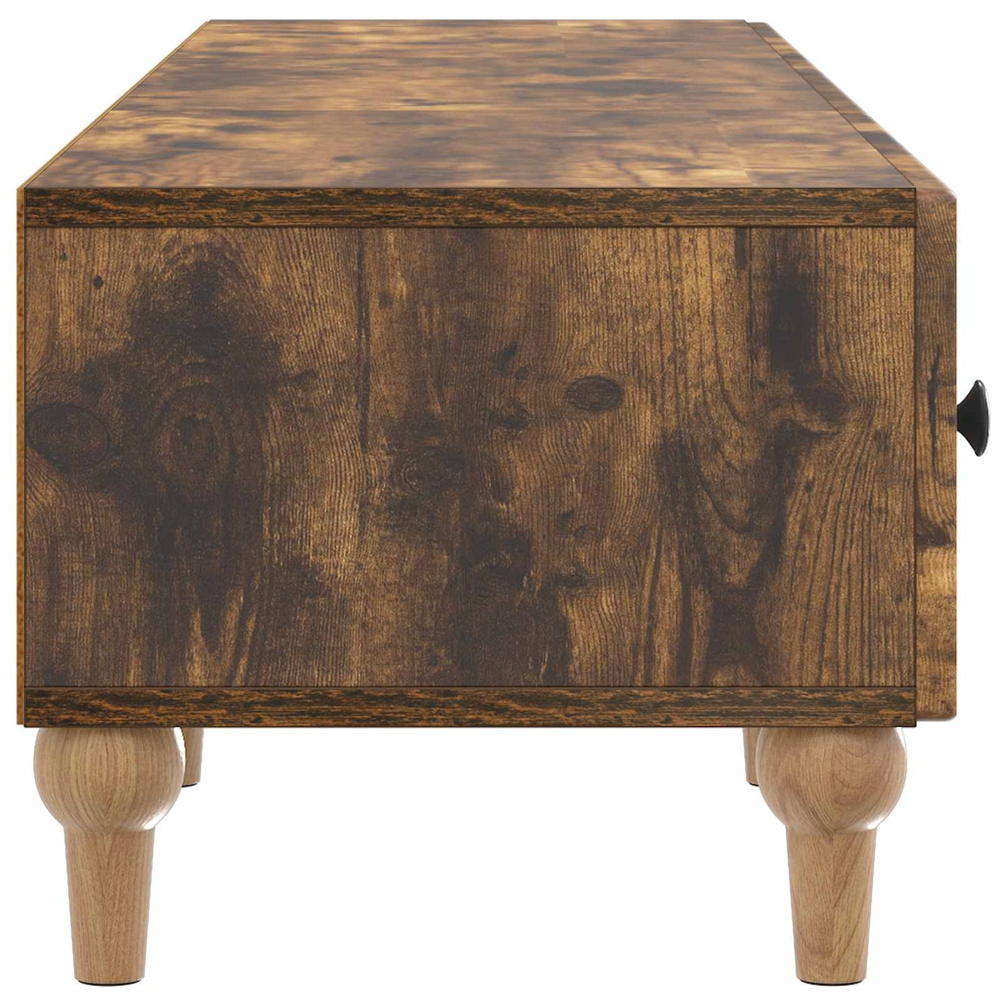 TV Cabinet Smoked Oak 147 x 34.5 x 30 cm Engineered Wood