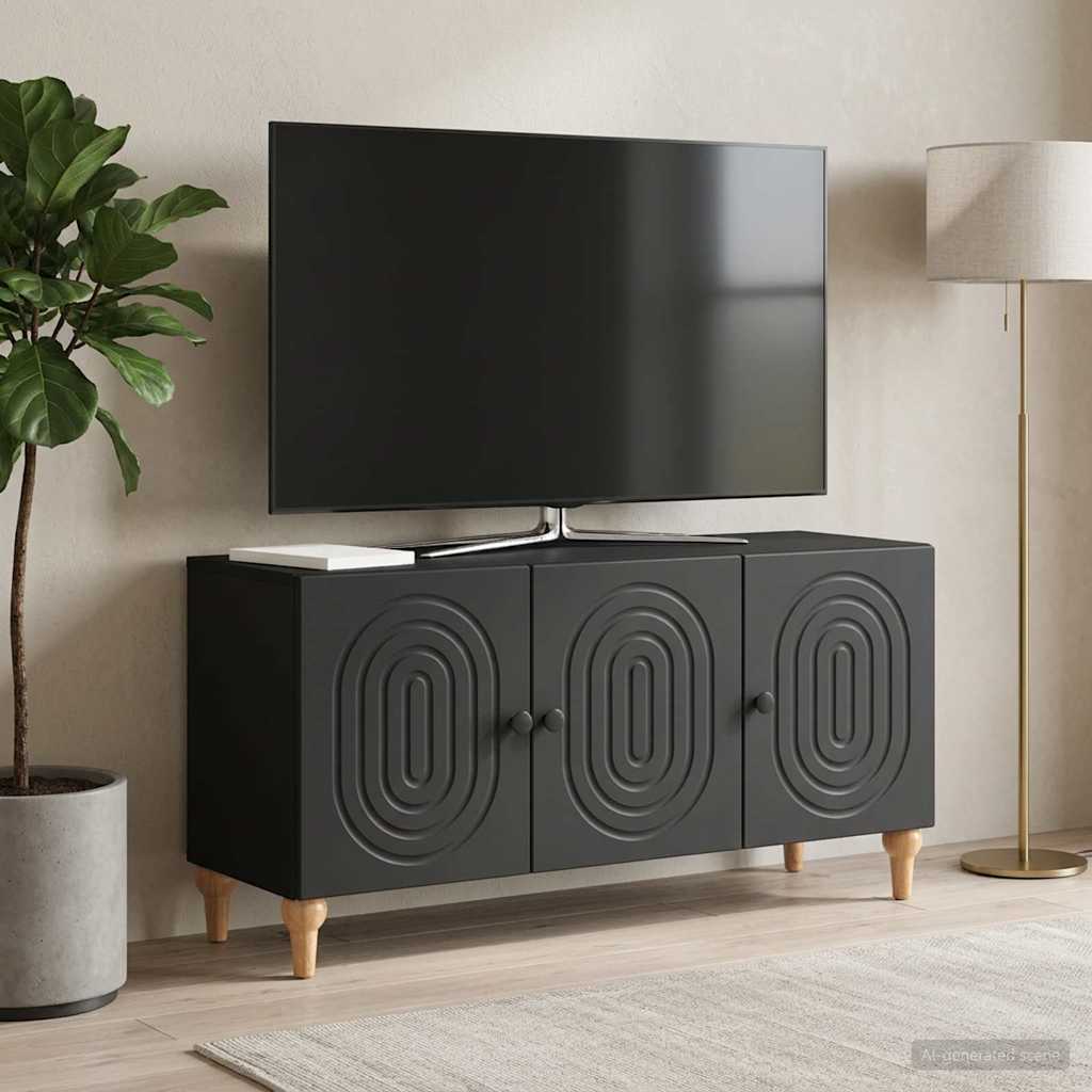 TV Cabinet Black 99 x 34.5 x 50 cm Engineered Wood
