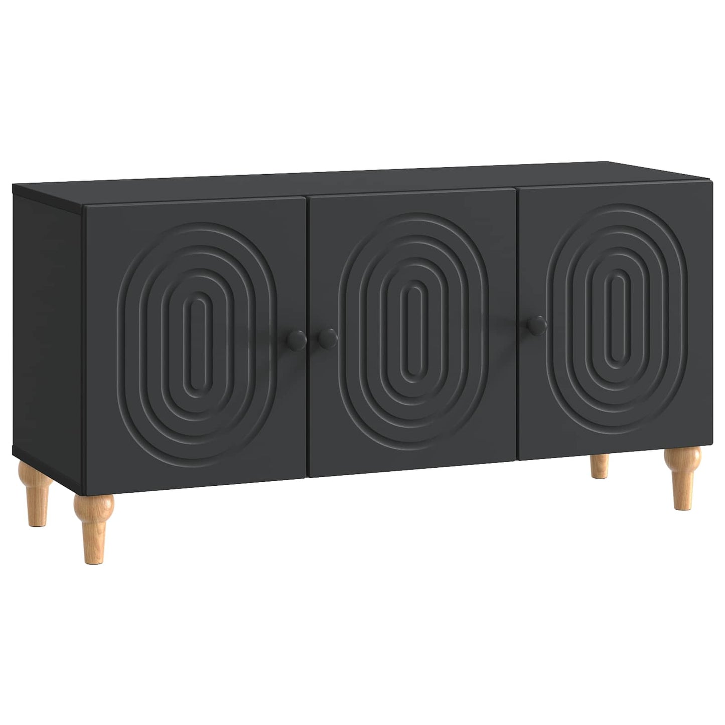 TV Cabinet Black 99 x 34.5 x 50 cm Engineered Wood