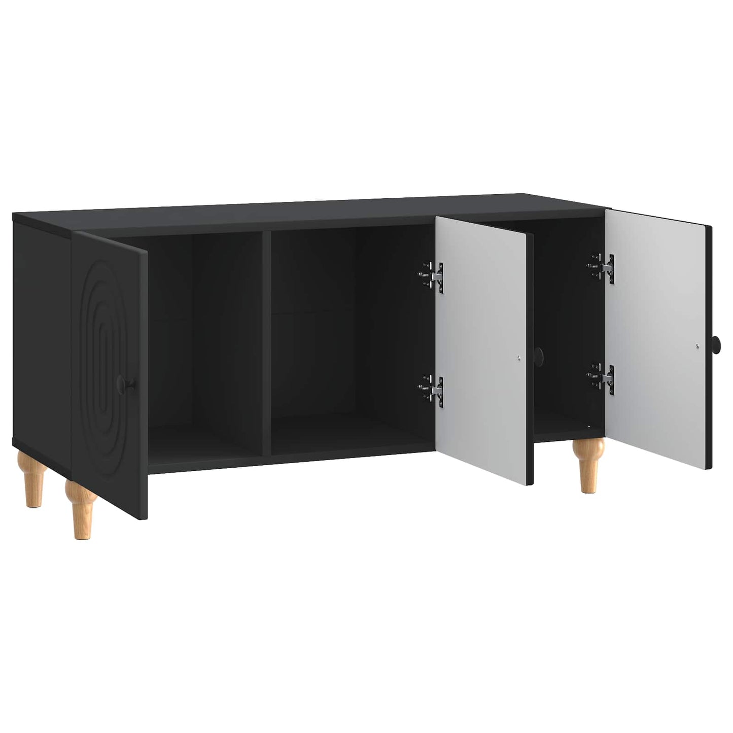 TV Cabinet Black 99 x 34.5 x 50 cm Engineered Wood