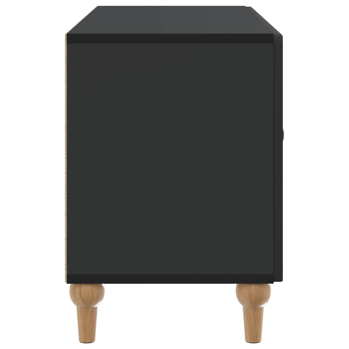 TV Cabinet Black 99 x 34.5 x 50 cm Engineered Wood