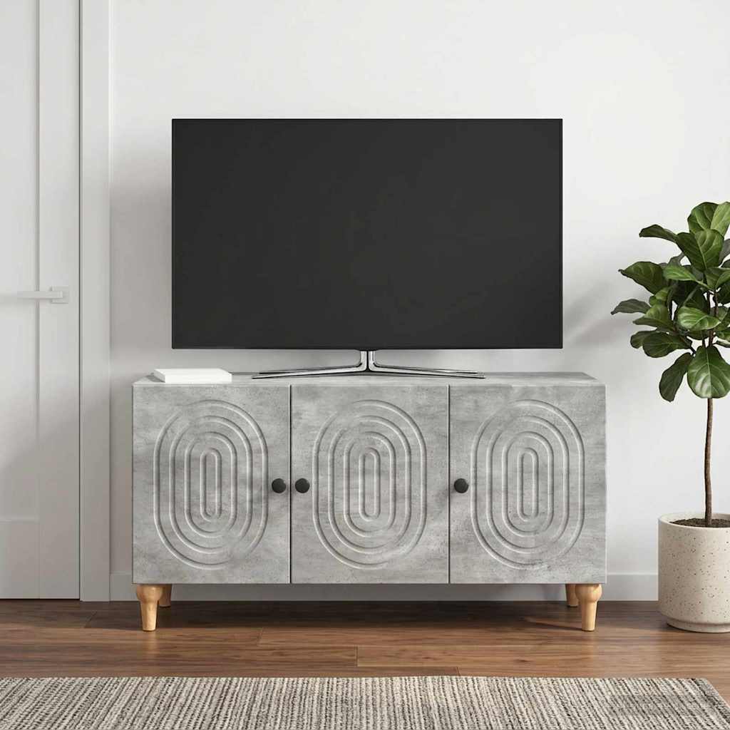 TV Cabinet 99 x 34.5 x 50 cm Concrete Grey Engineered Wood