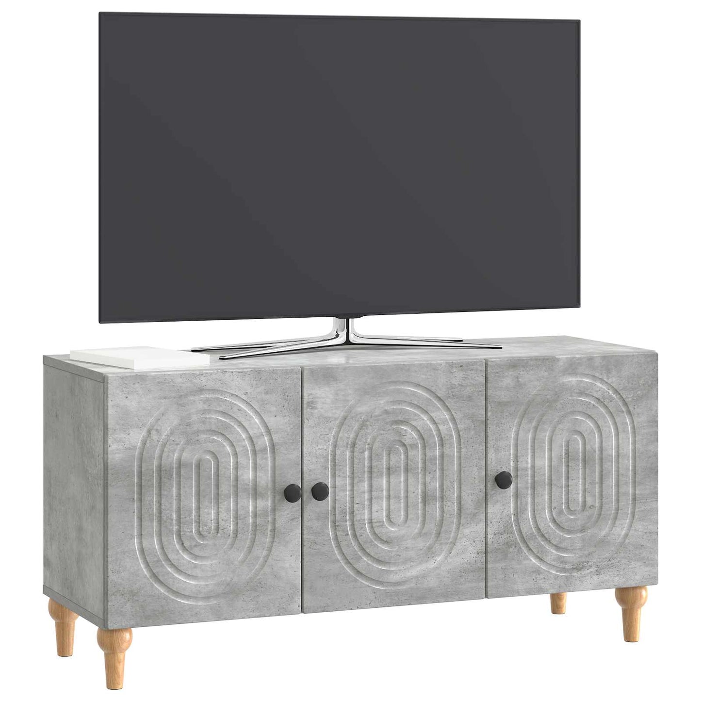 TV Cabinet Concrete Grey 99 x 34.5 x 50 cm Engineered Wood