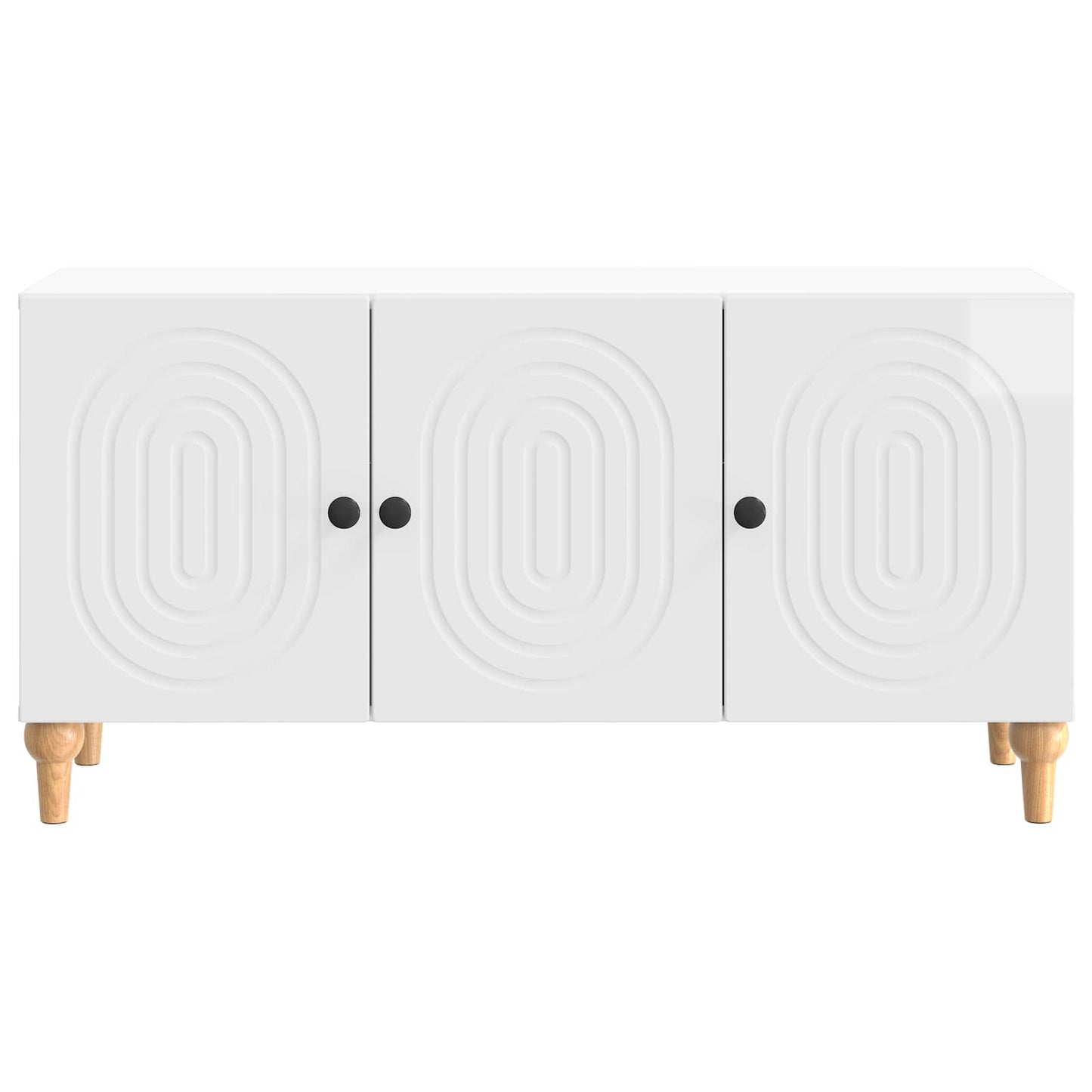 TV Cabinet High Gloss White 99 x 34.5 x 50 cm Engineered Wood