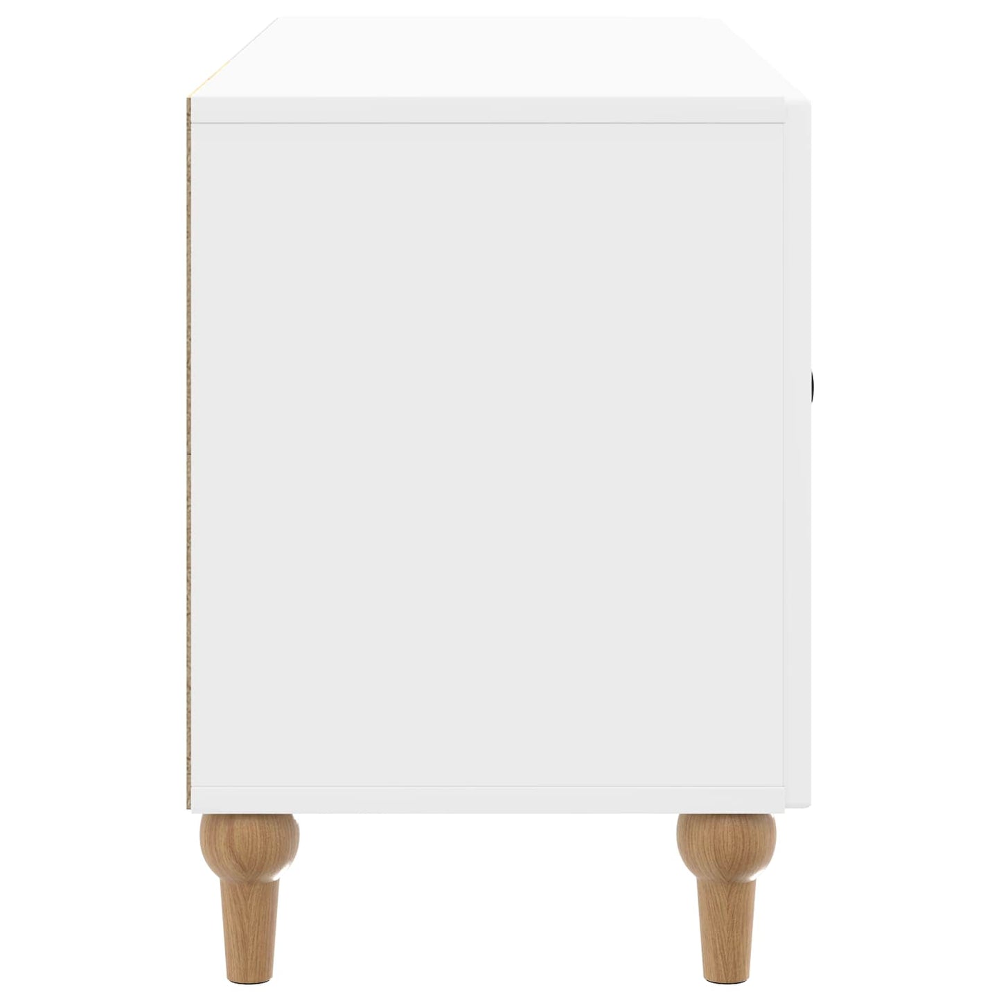TV Cabinet High Gloss White 99 x 34.5 x 50 cm Engineered Wood