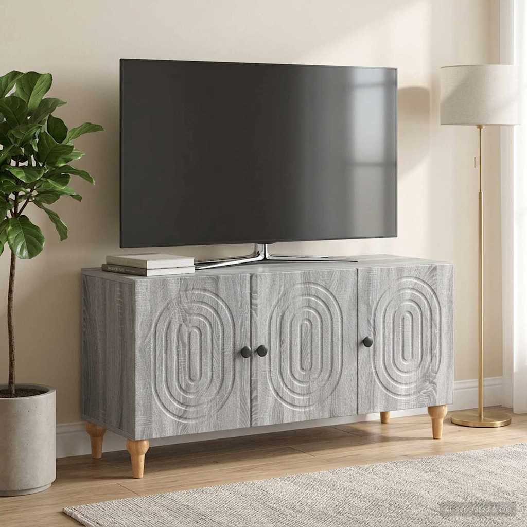 TV Cabinet Grey Sonoma 99 x 34.5 x 50 cm Engineered Wood