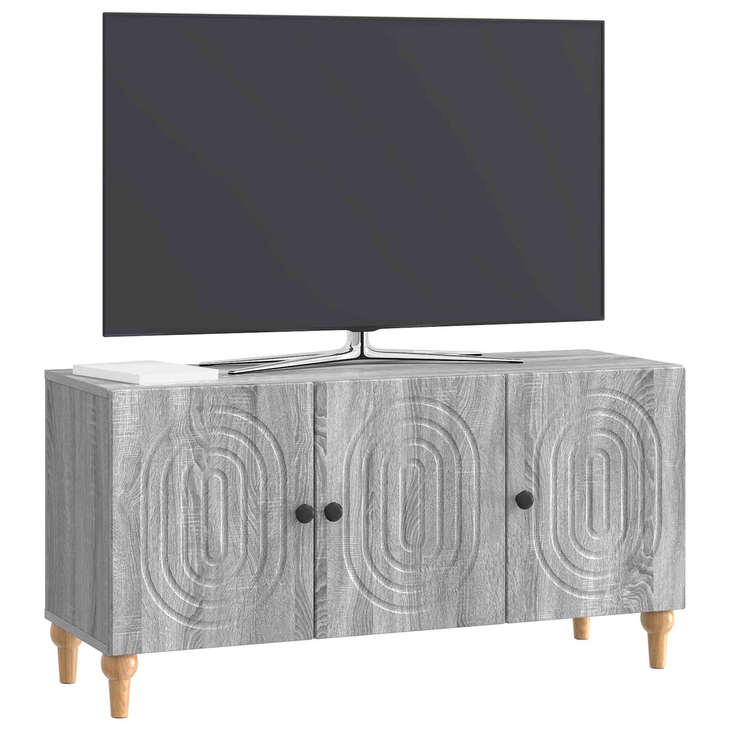 TV Cabinet Grey Sonoma 99 x 34.5 x 50 cm Engineered Wood