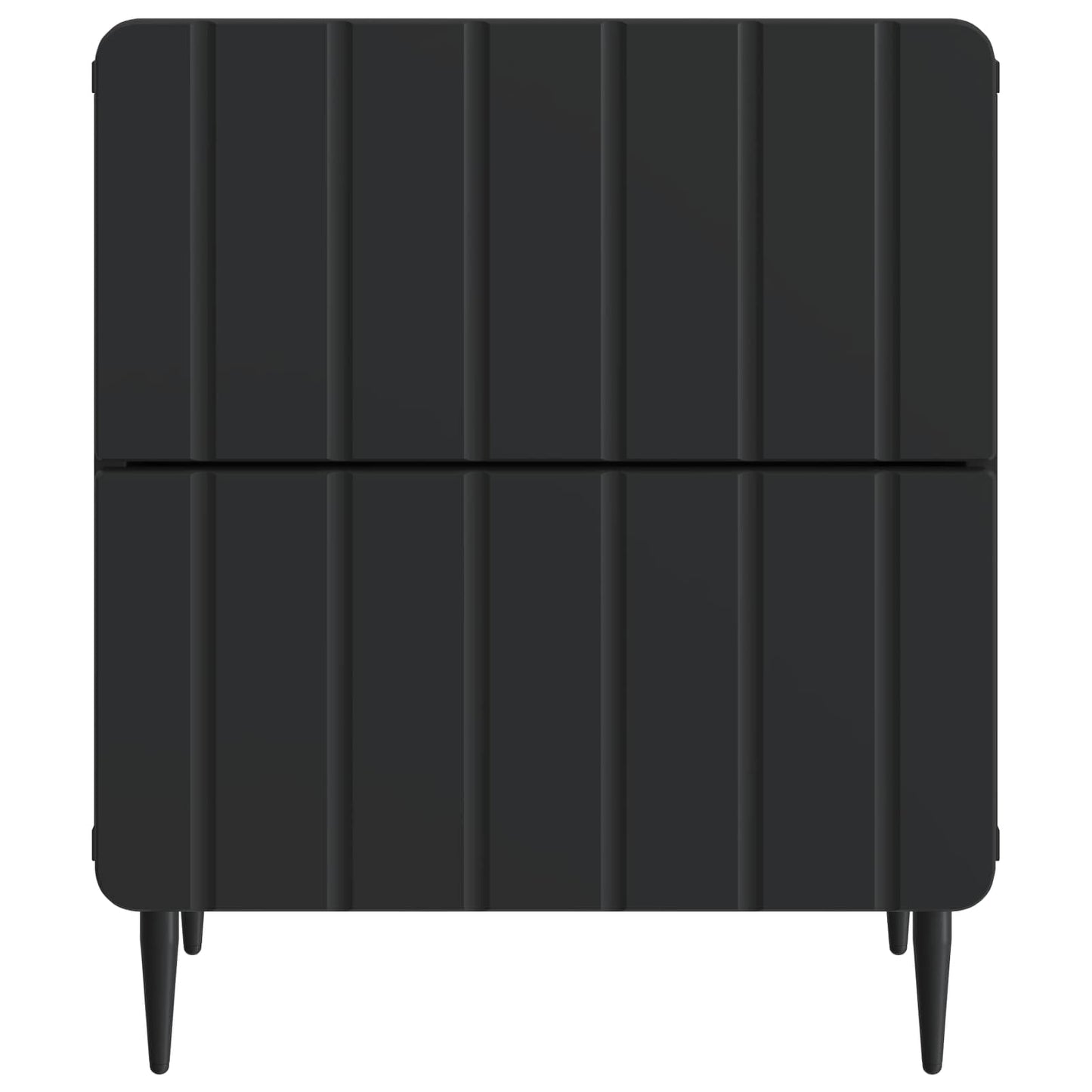 Bedside Cabinet Black 43 x 34.5 x 49.5 cm Engineered Wood