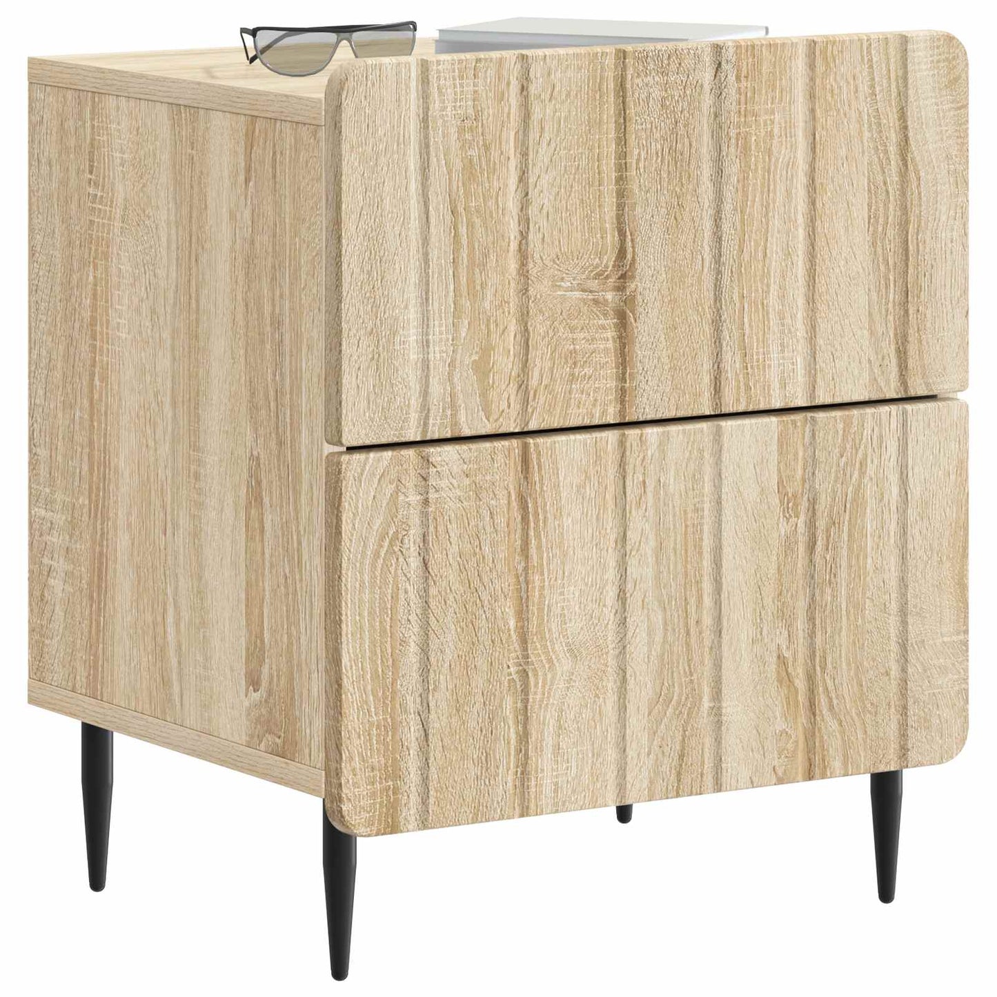 Bedside Cabinet 2 pcs Sonoma Oak 43 x 34.5 x 49.5 cm