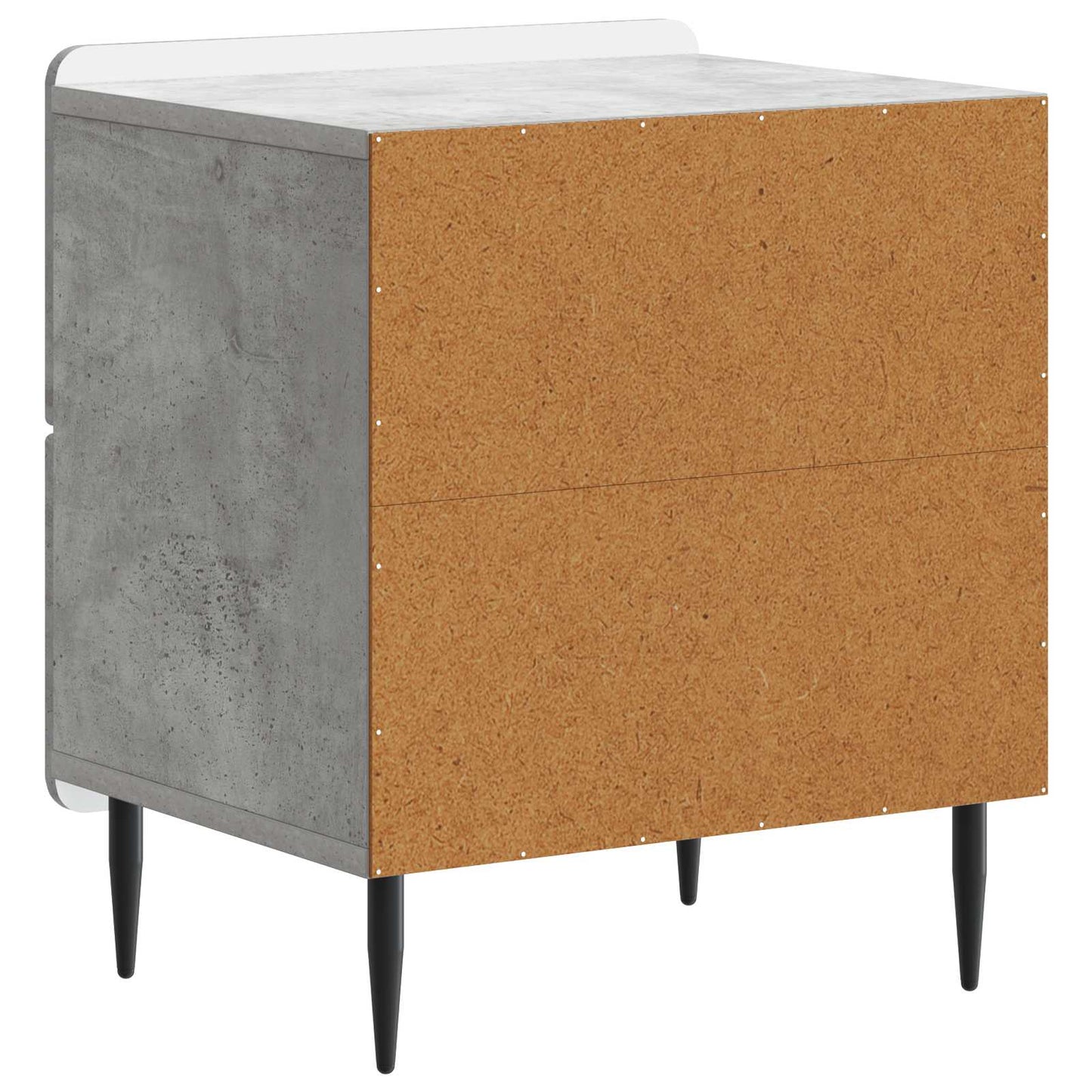 Bedside Cabinet 2 pcs Concrete Grey 43 x 34.5 x 49.5 cm