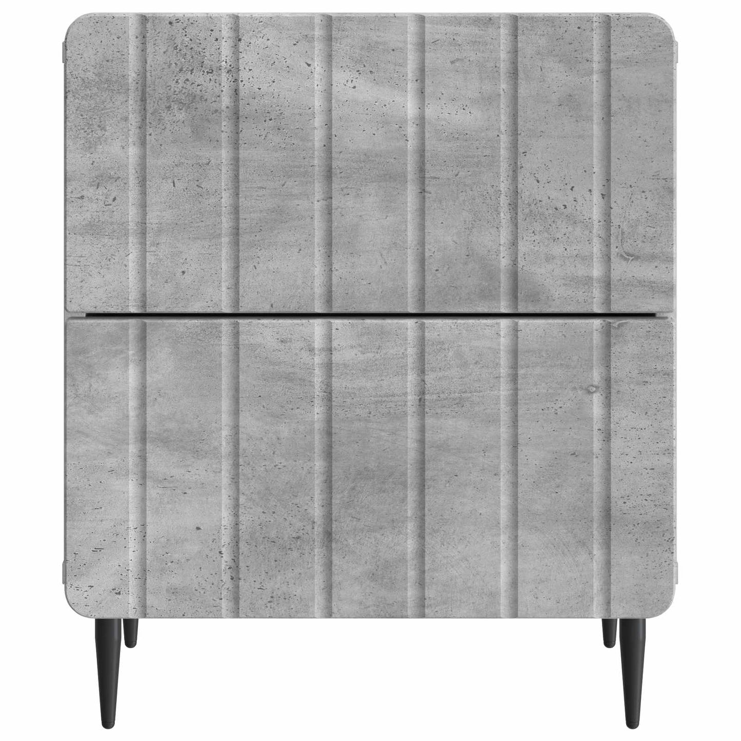 Bedside Cabinet 2 pcs Concrete Grey 43 x 34.5 x 49.5 cm