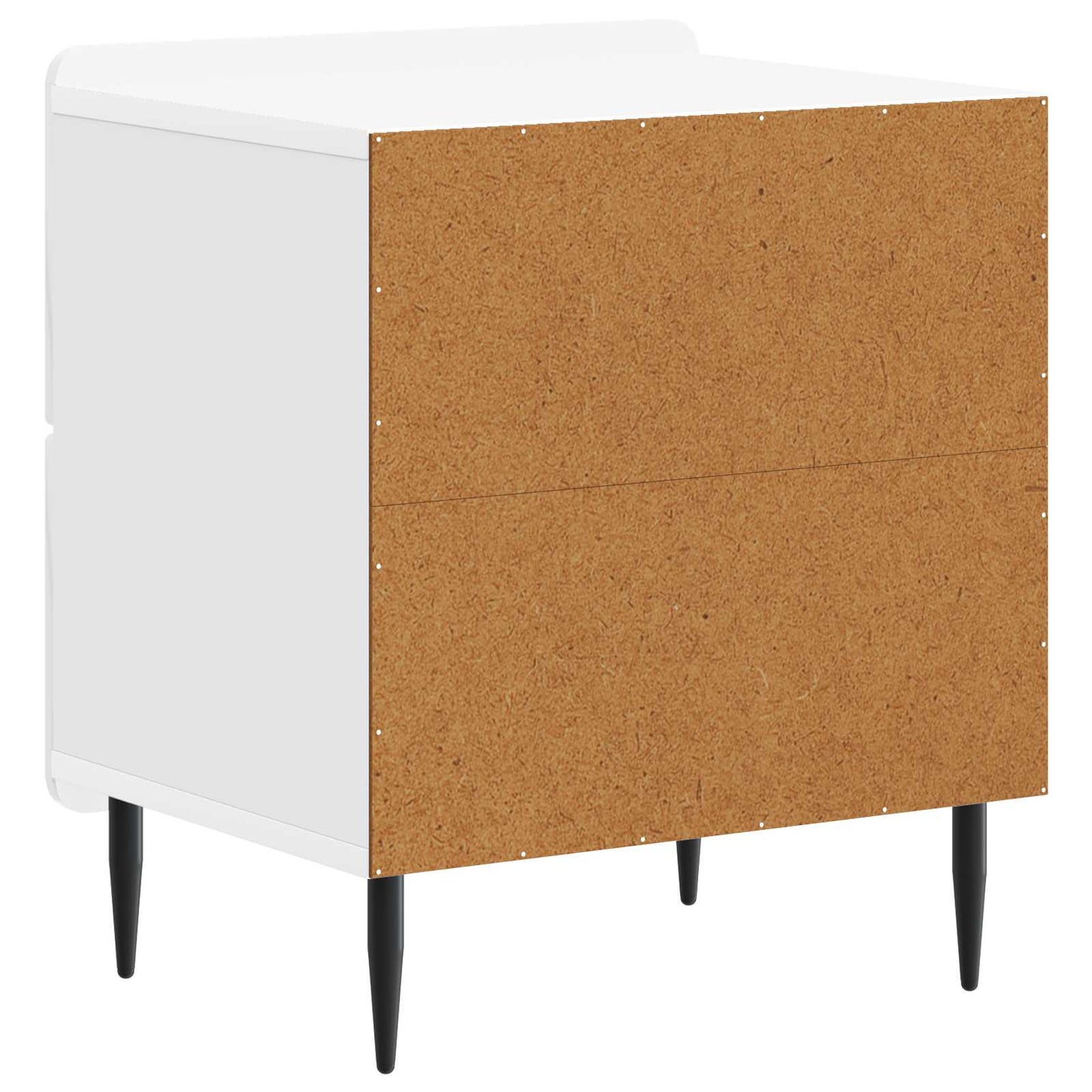 Bedside Cabinet 2 pcs High Gloss White 43 x 34.5 x 49.5 cm