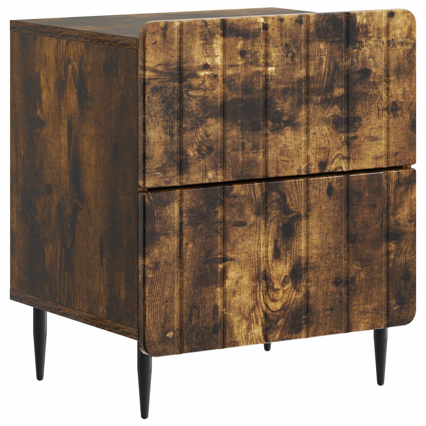 Bedside Cabinet Smoked Oak 43 x 34.5 x 49.5 cm Engineered Wood
