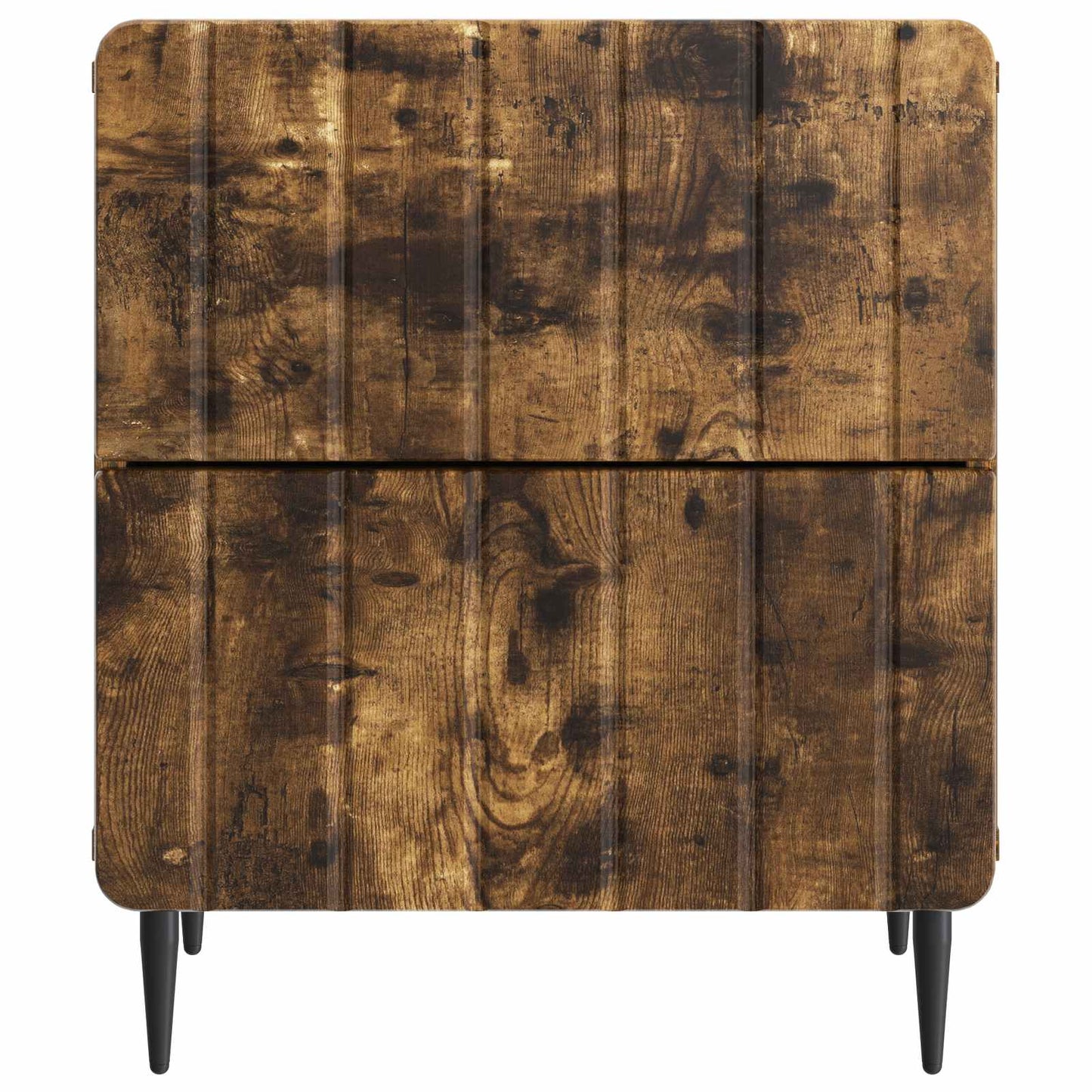 Bedside Cabinet 2 pcs Smoked Oak 43 x 34.5 x 49.5 cm
