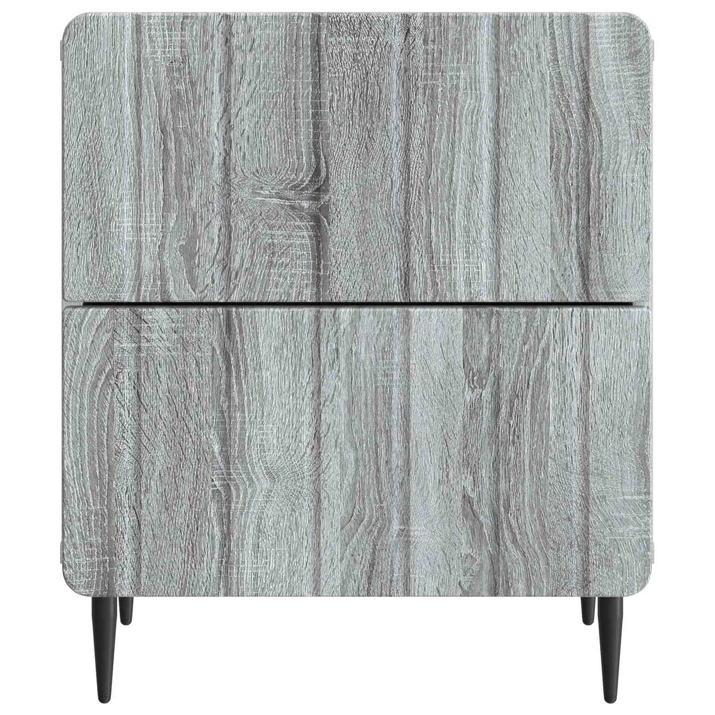Bedside Cabinet 2 pcs Grey Sonoma 43 x 34.5 x 49.5 cm