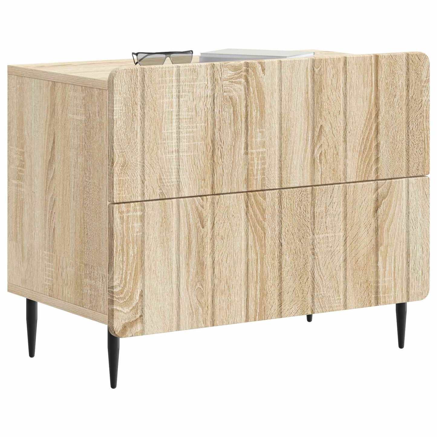 Bedside Cabinet Sonoma Oak 62 x 34.5 x 49.5 cm Engineered Wood