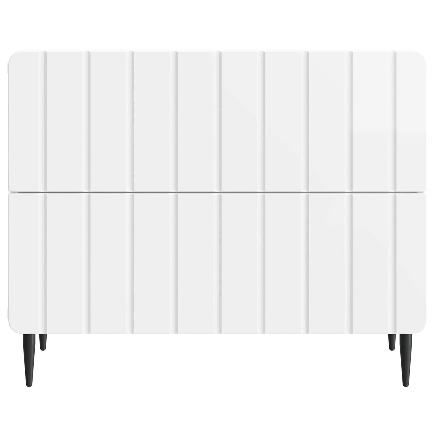 Bedside Cabinet High Gloss White 62 x 34.5 x 49.5 cm