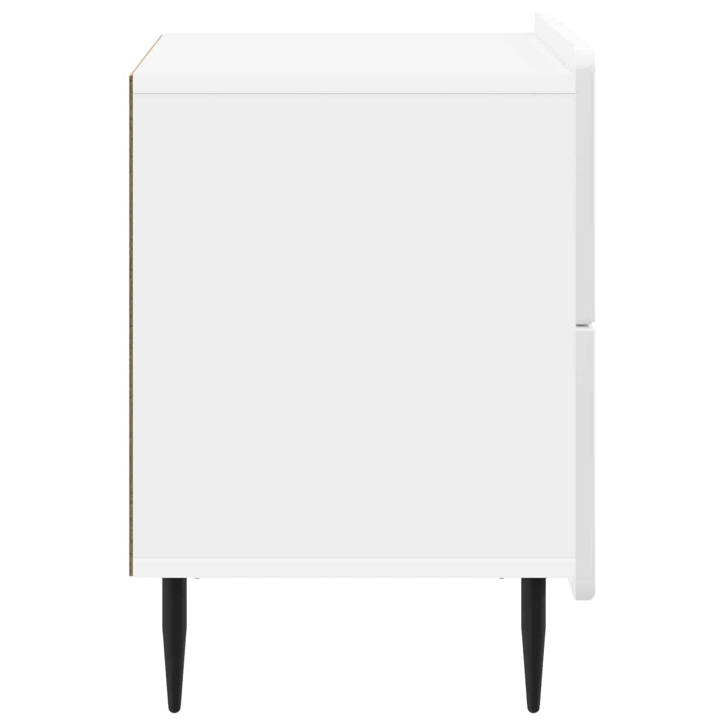 Bedside Cabinet High Gloss White 62 x 34.5 x 49.5 cm